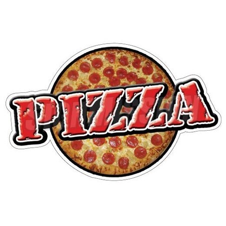 Signmission Safety Sign, 1.5 in Height, Vinyl, 16 in Length, Pizza D-DC-16-Pizza